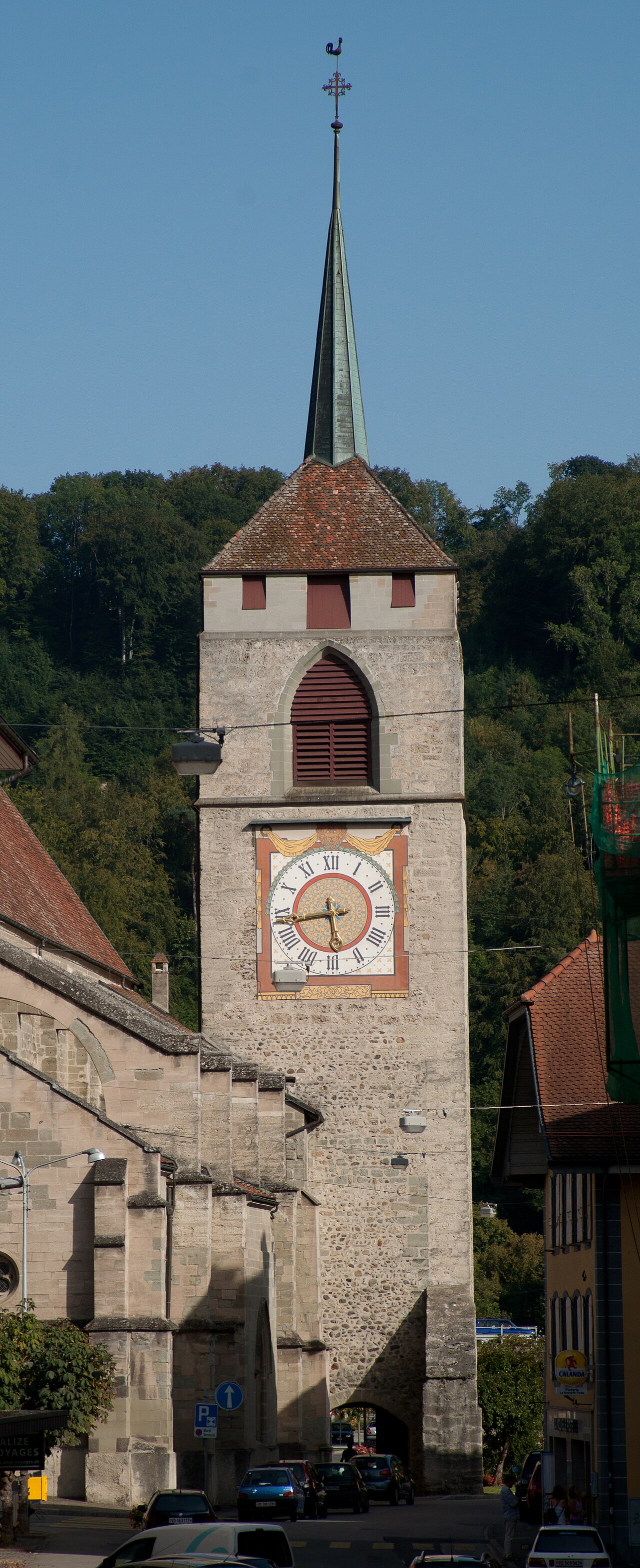 Clocher du Temple Saint-Étienne de Moudon