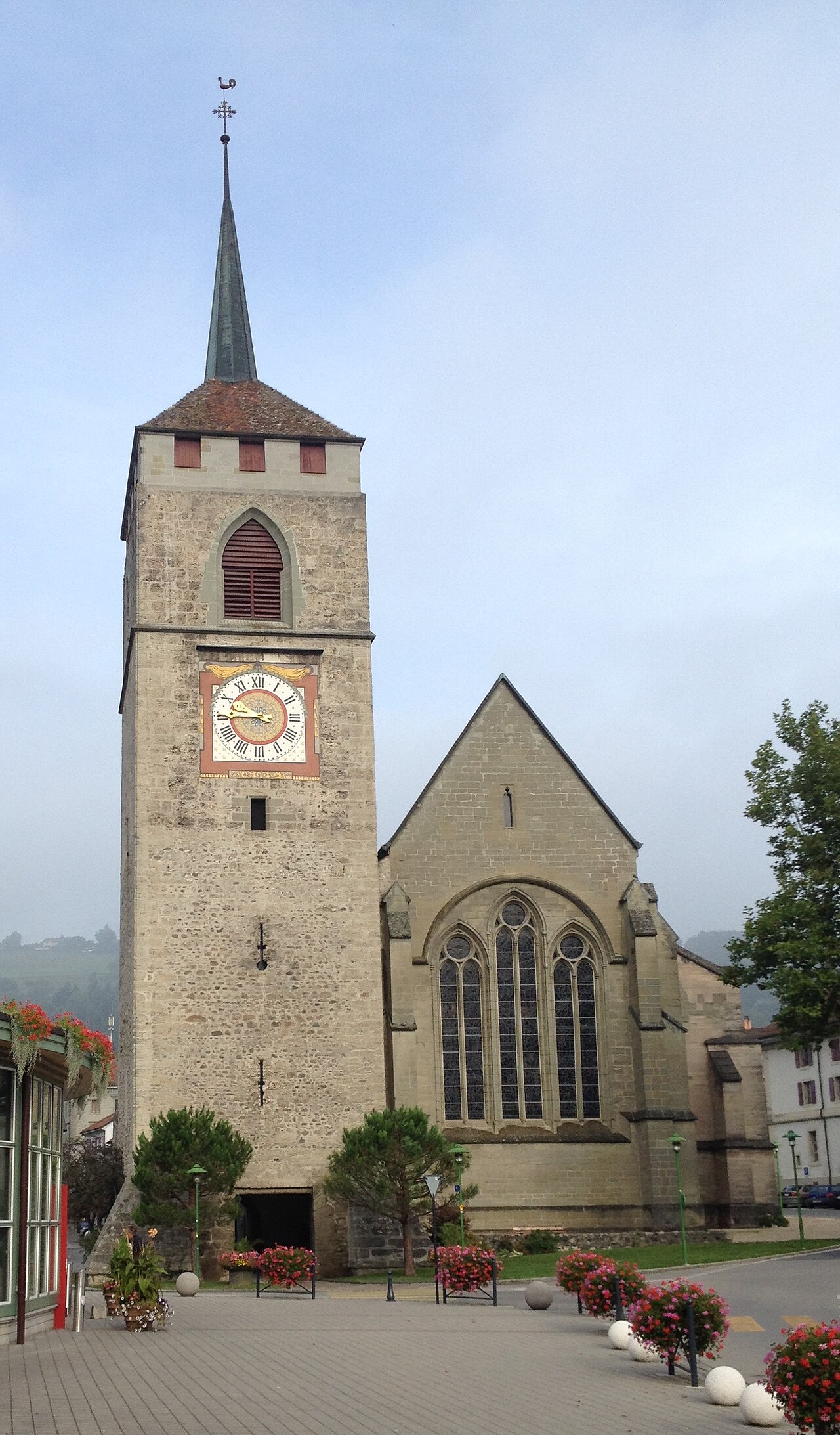Façade du Temple Saint-Étienne de Moudon